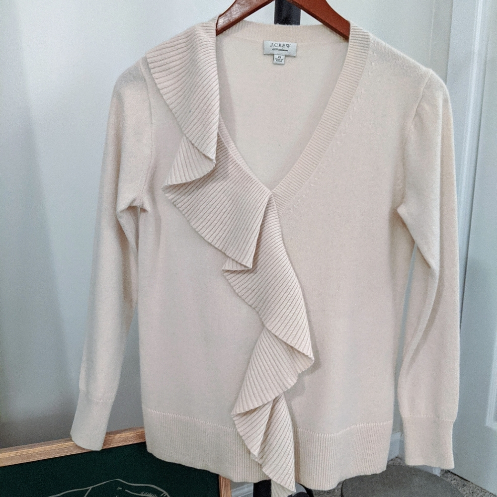 Cream J. Crew Sweater